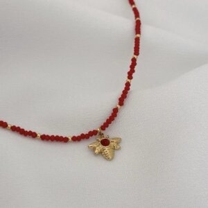 Choker ze stali chirurgicznej Pszczółka