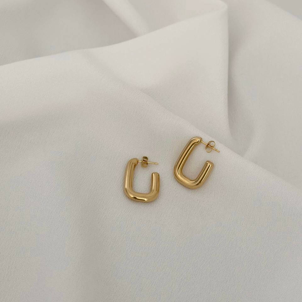 Kolczyki ze stali chirurgicznej Prostokąty - obrazek 5