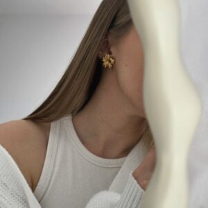 Kolczyki ze stali chirurgicznej Kwiaty