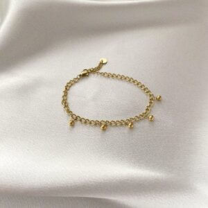 Bransoletka ze stali chirurgicznej delikatne kółeczka