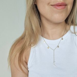 Choker ze stali chirurgicznej Moon