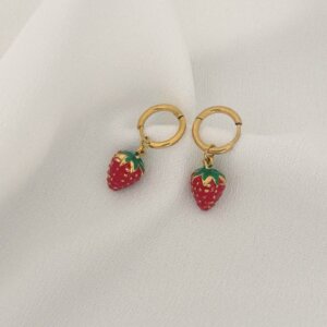 Kolczyki ze stali chirurgicznej Poziomki