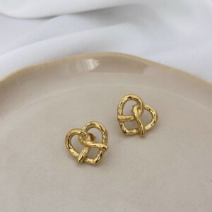 Kolczyki ze stali chirurgicznej Precelki