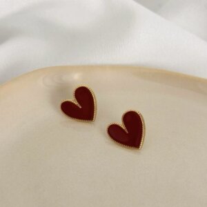 Kolczyki ze stali chirurgicznej Heart Affair