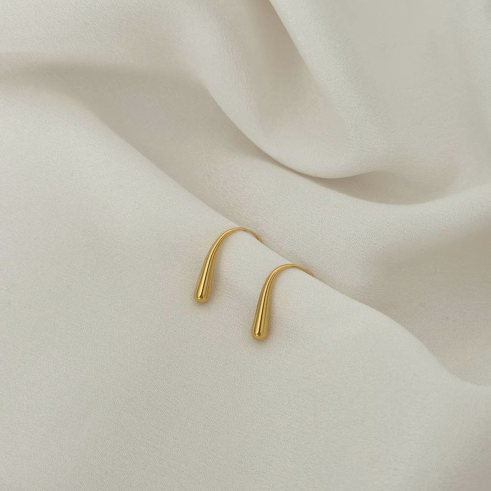 Kolczyki ze stali chirurgicznej Łezka Blasku - obrazek 2