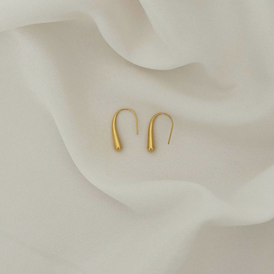 Kolczyki ze stali chirurgicznej Łezka Blasku - obrazek 4