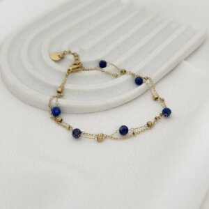 Bransoletka ze stali chirurgicznej Lapis Glow